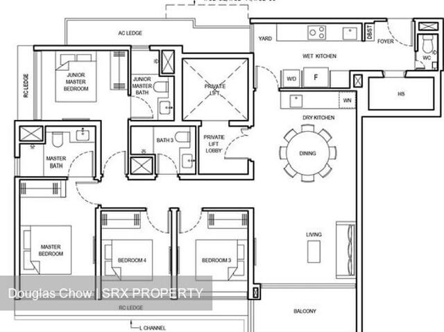 Grand Dunman D15, Apartment