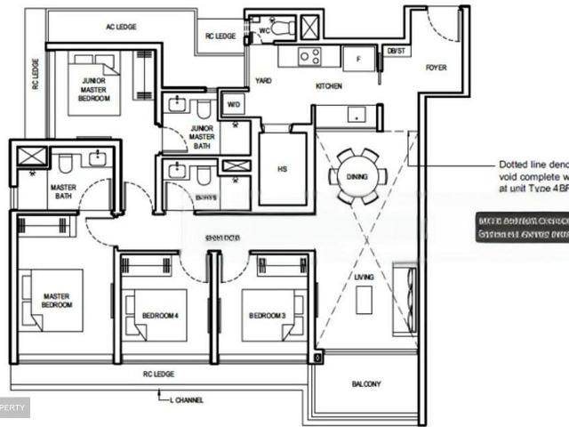 Grand Dunman D15, Apartment