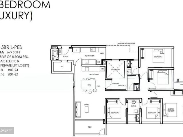Grand Dunman D15, Apartment