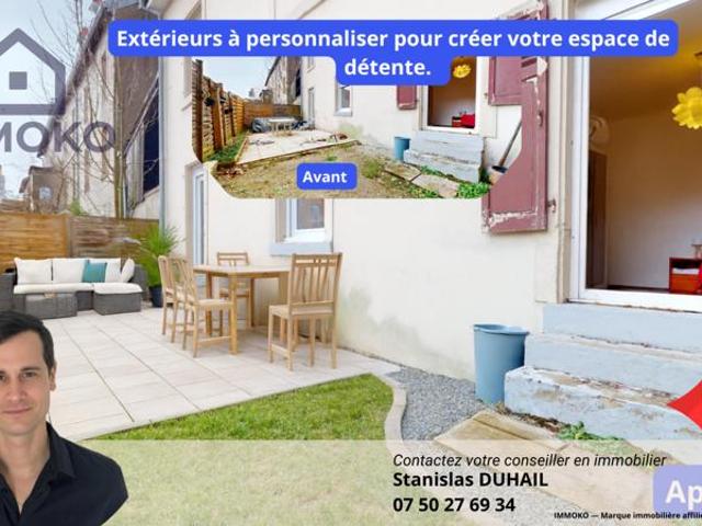 Grand Duplex T4 avec Jardin Petite copropriété