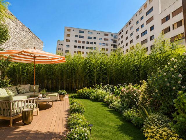 Grand jardin à Paris