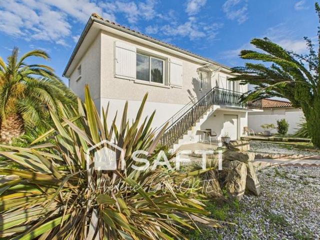 Séjour traversant de 53m2, 4 chambres, garage, jardin