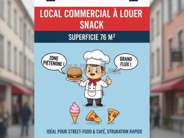 Grand snack vente clé et location avec matériel
