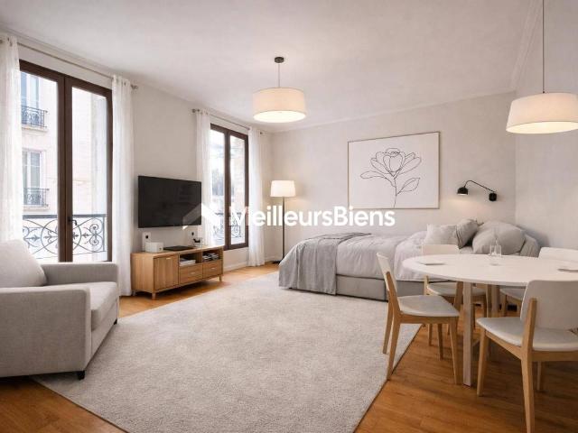 GRAND STUDIO LUMINEUX PARIS 15 ETAGE ELEVE CALME ABSOLU POTENTIEL 2 PIECES