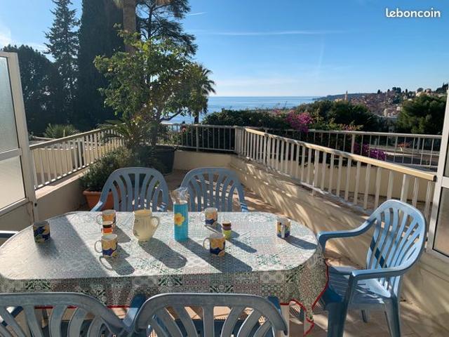 Grand studio transforme en 2/3 pieces terrasse vue mer possibilite garage