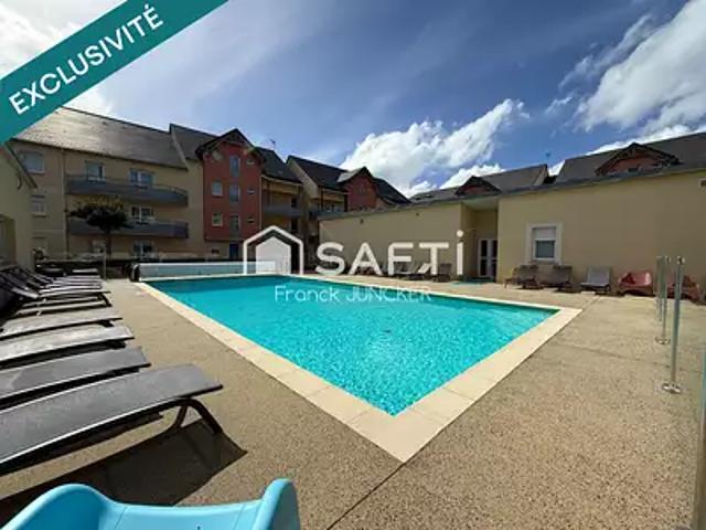 Grandcamp Maisy 14450 Achat / Vente appartement 3 pièces t3 balcon parking
