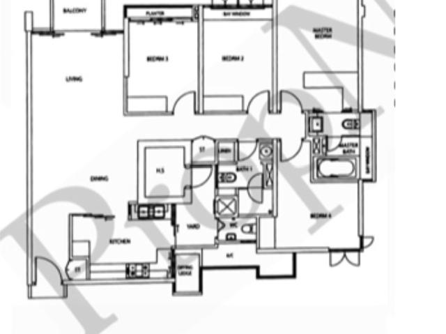 GRANDEUR 8 Condominium For Rent, $5,600, 4 Bed 3 Bath 1,453 sqft $3.85 psf