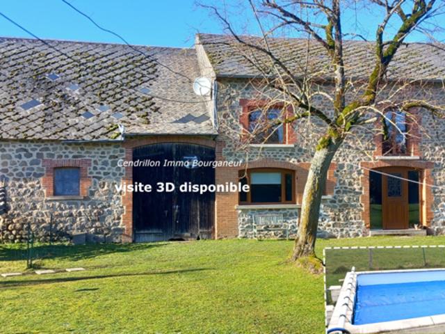 Grande fermette rénovée et gîtes, granges, sur 2100m2 de te
