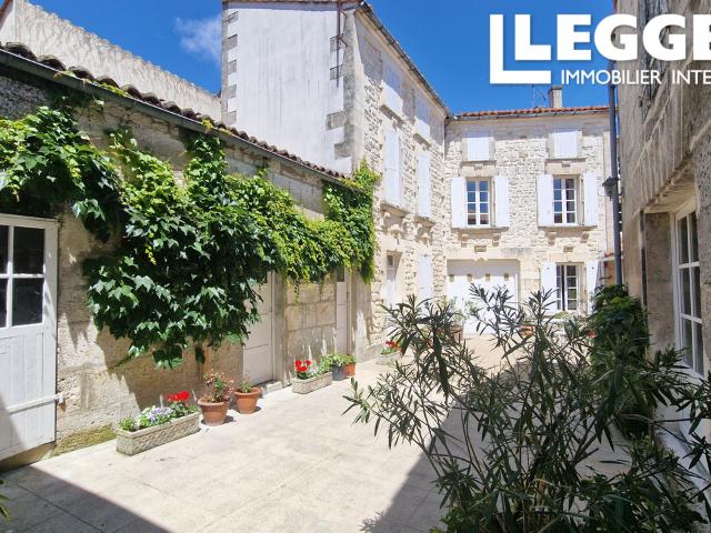 Grande maison de ville 5 chambres avec garage, jardin, piscine et nombreuses dépendances