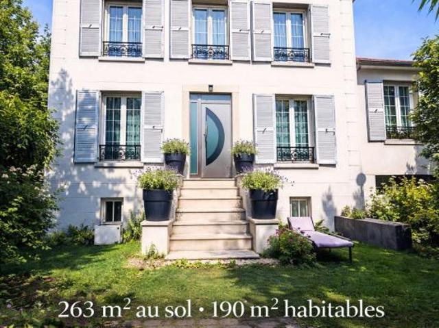 Grande maison familiale 263 m² avec jardin sans vis à vis 3 min du RER le Raincy Rare sur le secteur