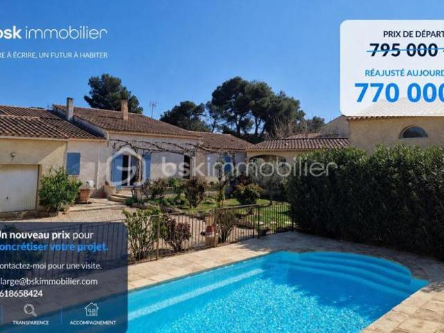 Grande maison familiale avec dépendance indépendante – Pélissanne – Piscine, sauna, jardin paysager