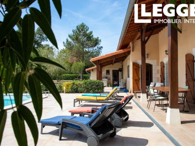 Grande maison familiale avec piscine, 5 chambres, au calme proche Labastide d’Armagnac