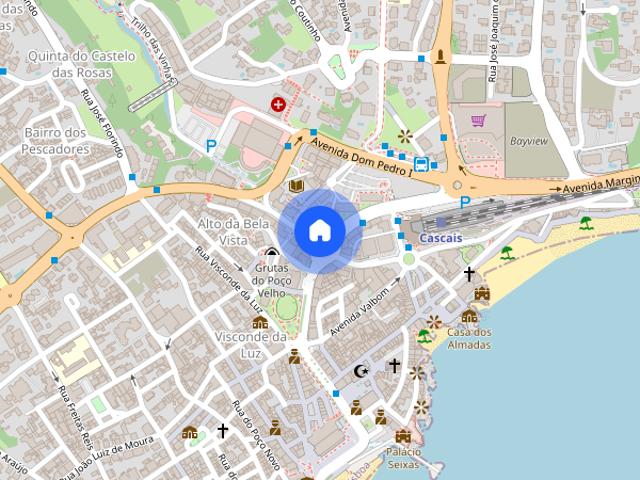 Grande suite no centro de Cascais