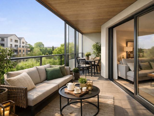 GRANDE SURFACE BALCON VUE DEGAGEE CHAMBRE AVEC DRESSING! CAVE 2 pièces, 52 m²