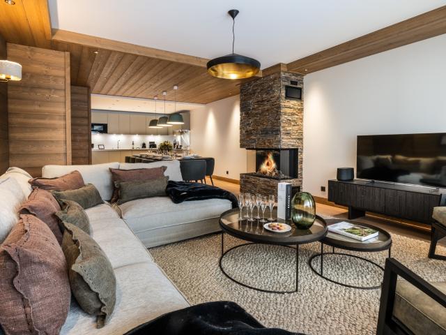 Grande retraite alpine à Méribel Trois Vallées avec spa privé et salle de cinéma