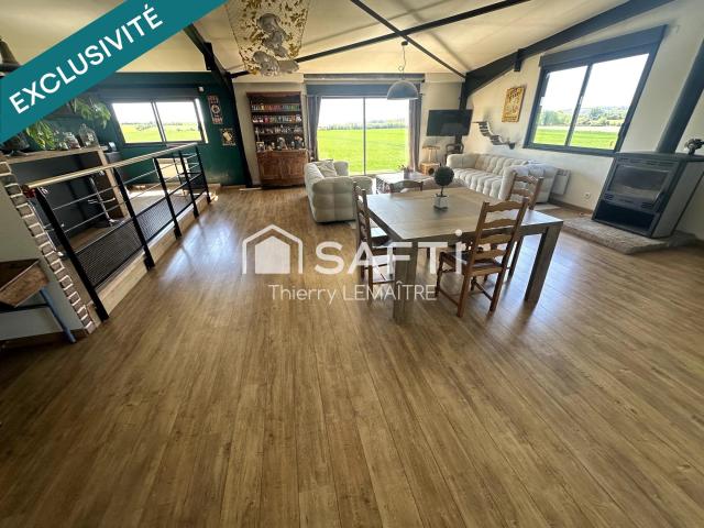 Grands volumes pour cette maison exceptionnelle et une vue s. 193m² Wissant