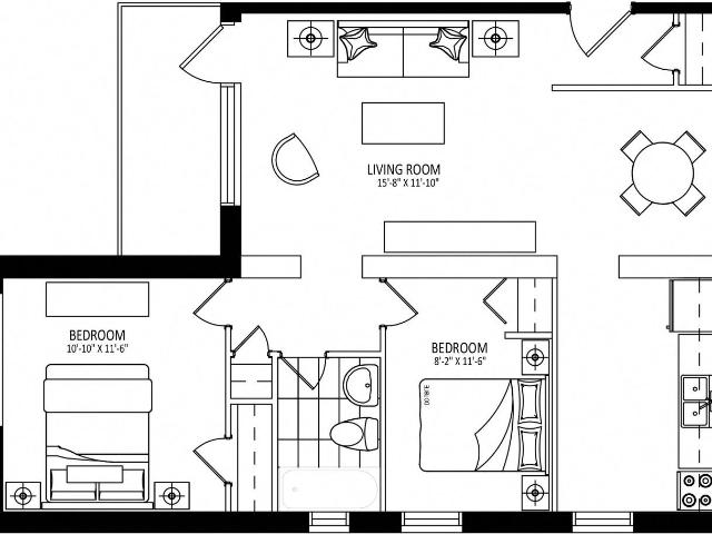 Grant & Don 2 Bedroom Apartment for Rent at 8 4 8 Grant, Hamilton, ON L9H 4L4 University Gardens