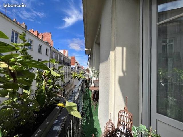 Graslin, Appartement T3, très bon état, étage élevé avec ascenseur et balcon
