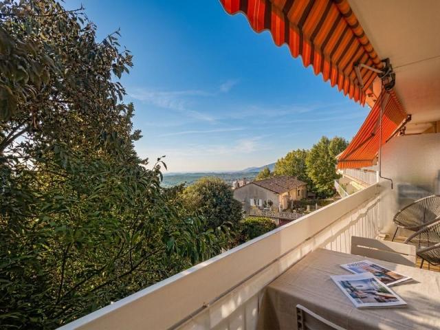 GRASSE – 2P VENDU OCCUPÉ AVEC VUE MER