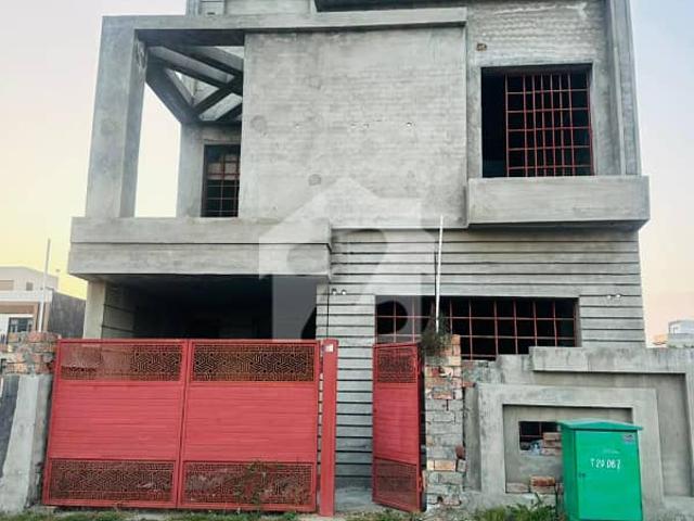 Grey Structure 5 Marla House For Sale In Sector F Bahria Town Lahore