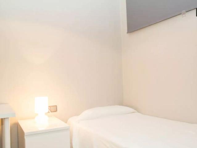 Great room with window view interior patio in 4 bedroom apartment, El Raval