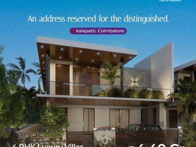 Greenfield Lavender villas,Kalapatti 4 BHK Villa For Sale Coimbatore