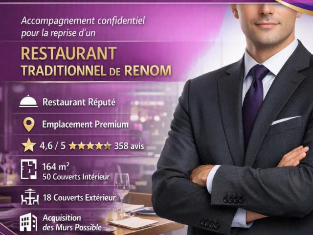 GRENOBLE Restaurant, Emplacement N°1, Excellente réputation, Acquisition des murs possible