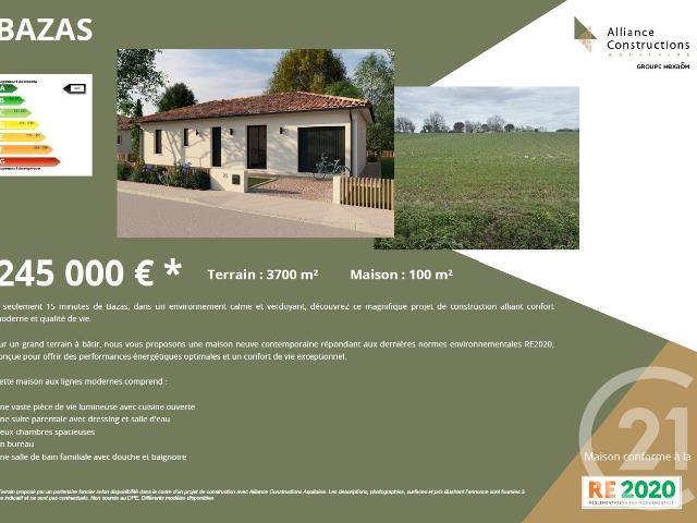 Grignols Vente Terrain 33