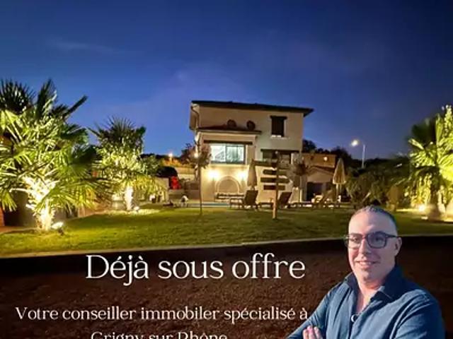 Grigny 69520 Achat / Vente maison 5 pièces t5 jardin