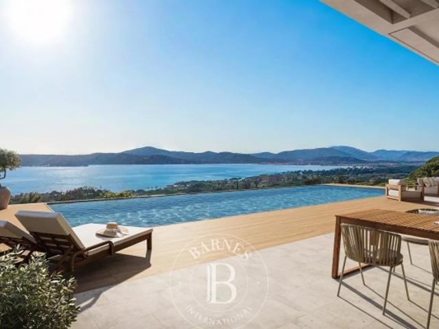 GRIMAUD – VILLA CONTEMPORAINE D'EXCEPTION – VUE MER PANORAMIQUE – DEUX PISCINES