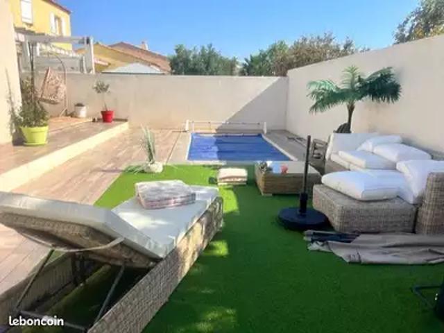 Gruissan 11430 Achat / Vente maison 5 pièces t5 piscine