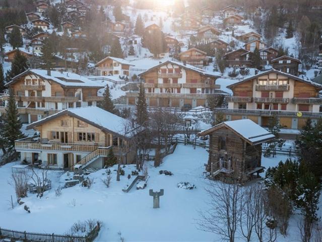 Grundstück mit Chalet und Baubewilligung in Haute Nendaz