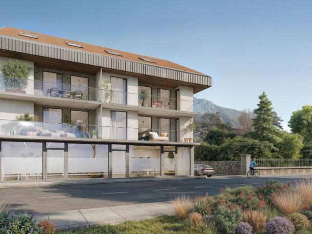 Grundstück A2 – Neue 3,5 Zimmer Wohnung im ersten Stock, nur einen Steinwurf entfernt, mit Panoramablick auf den See – zum Verkauf in Villeneuve