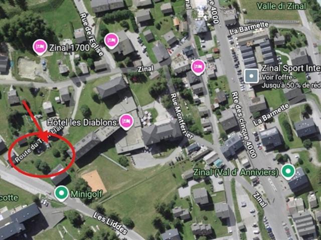 Grundstück im Zentrum von Zinal – 997 m²