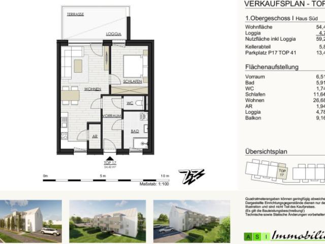 Grüne allee gallneukirchen 2 und 3 zimmer wohnungen, 55 70m² neubau erstbezug