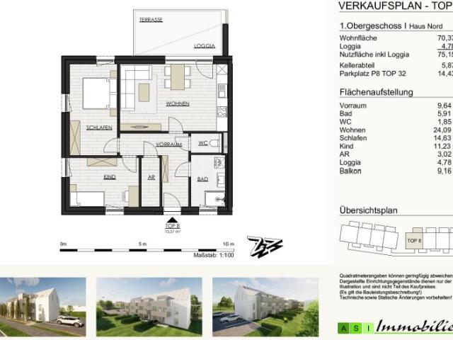 GRÜNE ALLEE GALLNEUKIRCHEN 2 und 3 Zimmer Wohnungen, 55 70m² NEUBAU ERSTBEZUG