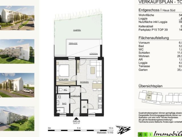 Grüne allee gallneukirchen 2 und 3 zimmer wohnungen, 55 70m² neubau erstbezug