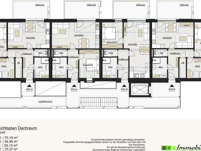Grüne allee gallneukirchen 2 und 3 zimmer wohnungen, 55 70m² neubau erstbezug