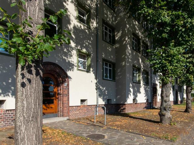 Grüne gepflegte Wohnanlage