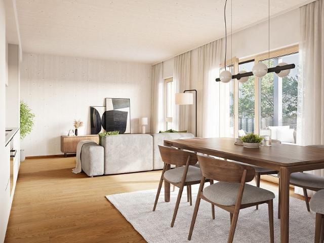 GRÜNE STADTVILLEN 4 Zimmer mit Balkon mit Sichtholz | Ruhe Natur Holz | Provisionsfrei!