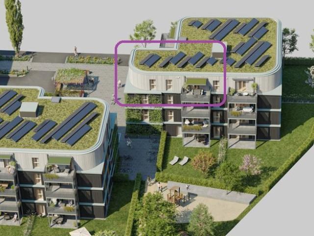 GRÜNE STADTVILLEN GANZ OBEN! | 3 Zimmer DG | Holzbauweise Modern Nachhaltig | Provisionsfrei!