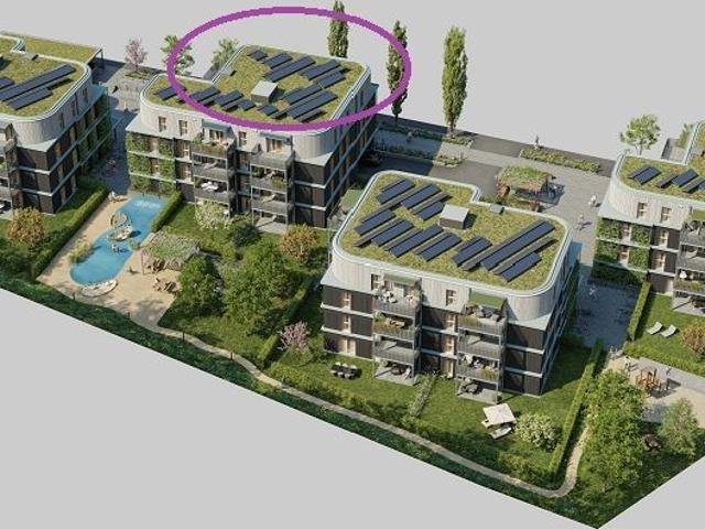 GRÜNE STADTVILLEN GANZ OBEN MIT SONNENUNTERGANG! | 4 Zimmer im DG | Holzbauweise | Provisionsfrei!