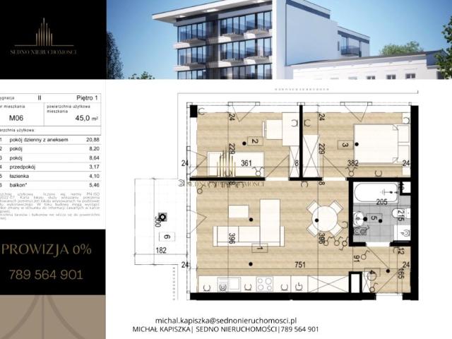 Grunwaldzka 45 m², Bydgoszcz