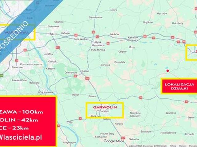 Grunty rolne Ł4 | 2.16ha | Ruda Wolińska 08 117 | 23km od Siedlec | OKAZJA