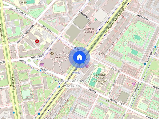 Gwiaździsta – 2 pokoje, Centrum Południowe