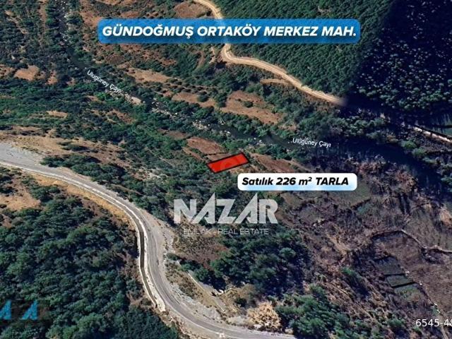 Gündoğmuş Ortaköyde 226 m Satılık Tarla