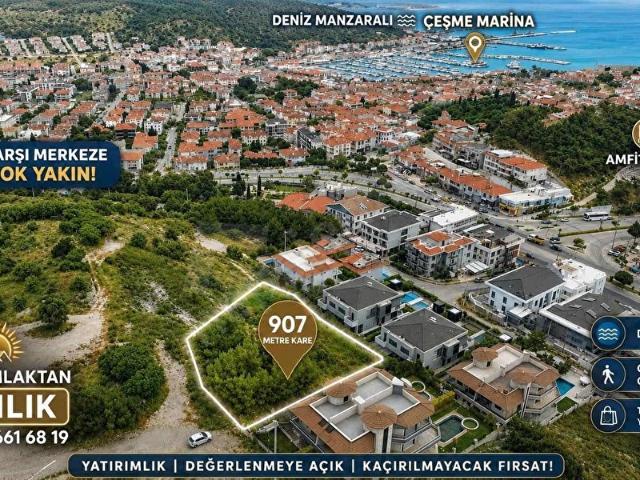 GÜNEŞ 'TEN ÇEŞME iNÖNÜDE 907 m2 SATILIK ARSA