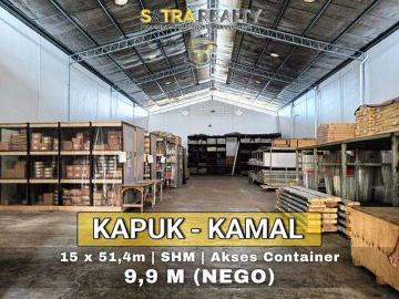 Gudang dijual di Kapuk Kamal, Jakarta Barat
