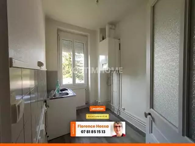 Gueugnon 71130 Location appartement 4 pièces t4 au dernier étage jardin