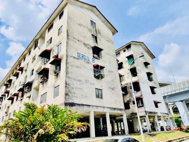 Gugusan Seroja Seksyen 6 Tingkat 4 Bumi Lot Kos Rendah
